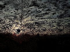 animation du soleil couchant