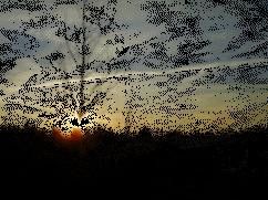 animation du soleil couchant