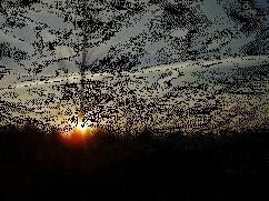 animation du soleil couchant