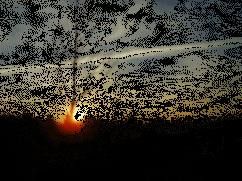 animation du soleil couchant