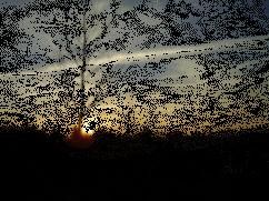 animation du soleil couchant