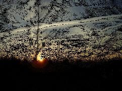 animation du soleil couchant