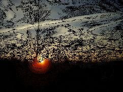 animation du soleil couchant