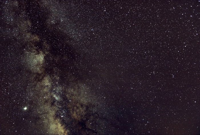 voie lactée au sud  et Jupiter