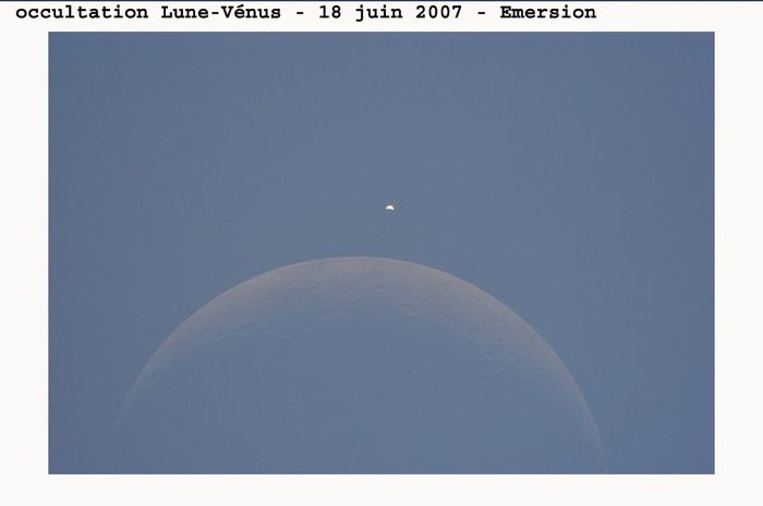 LUNE VENUS 18 JUIN 07 RECAP