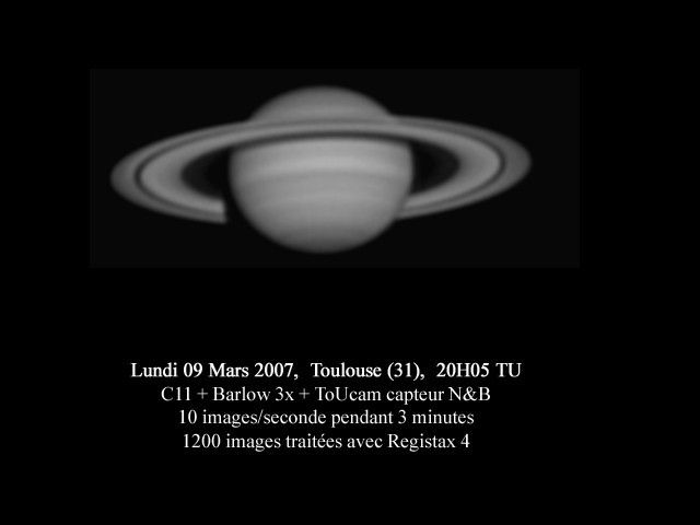 SATURNE bis  le 9 Avril 2007