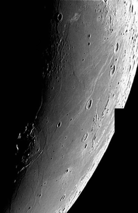 Mosaïque CCD de la lune - Dômes de lave