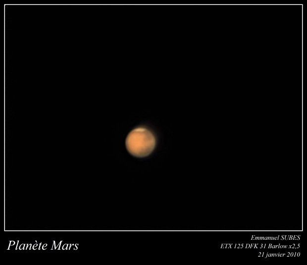 Mars à l'ETX 125