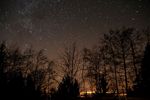 Fribourg sous la mer de nuages et moi sous les étoiles!