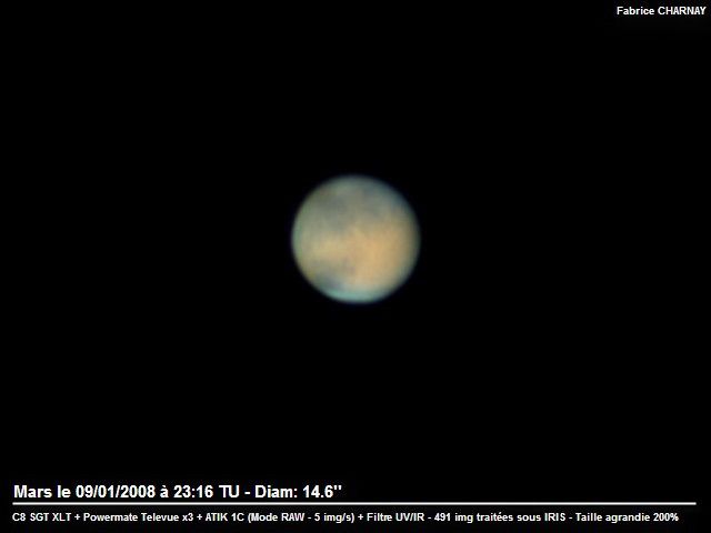 Mars le 09/01/2008