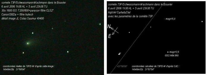 montage comparatif champ comete et champ CarteduCiel
