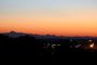 Pyrénées et crépuscule (depuis Toulouse)