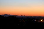 Pyrénées et crépuscule (depuis Toulouse)