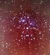 Mise en evidence de la nebuleuse des pleiades