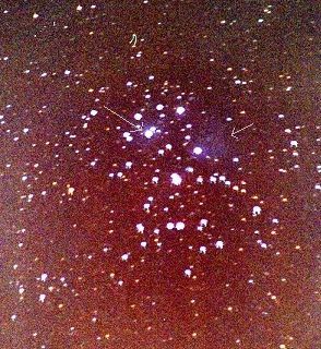Mise en evidence de la nebuleuse des pleiades