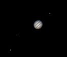 Jupiter et 3 satellites