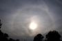 Halo au coucher du soleil