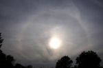 Halo au coucher du soleil