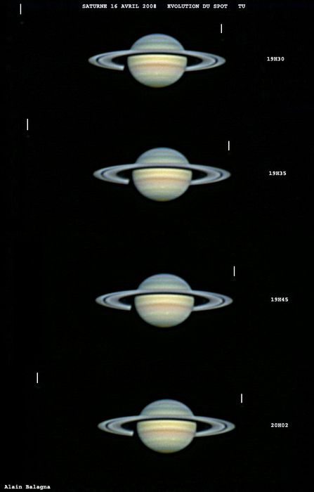 Tableau Spot Saturne 16 avril 08 au C8