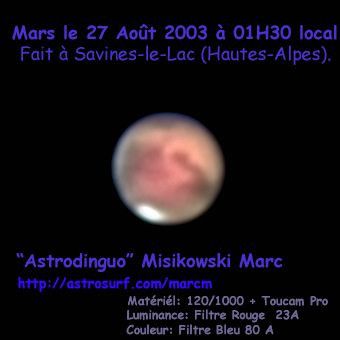 Mars à la presque opposition