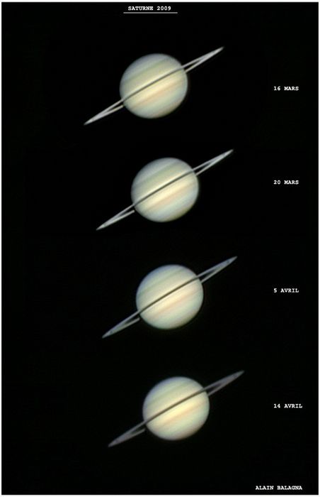 Evol Saturne 1 mois    C8 203mm