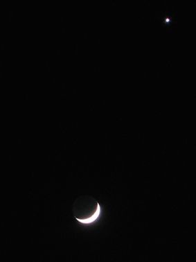 Conjonction Lune-Vénus février 2004