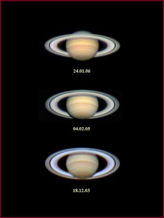 Saturne de décembre 03 à janvier 06