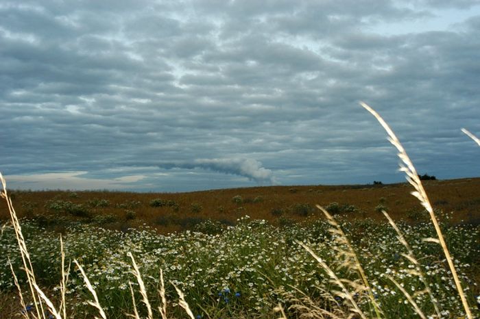 fumée et nuages A