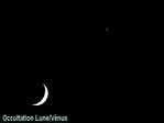 Occultation Lune/vénus