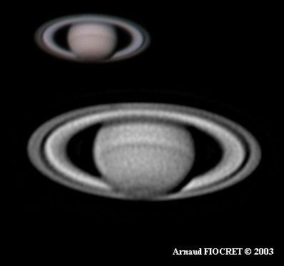 Image CCD de saturne, le 28 octobre 2003