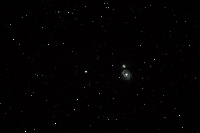 M51 dans un champ d'étoiles...