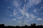 Ombre d'une traînée de condensation