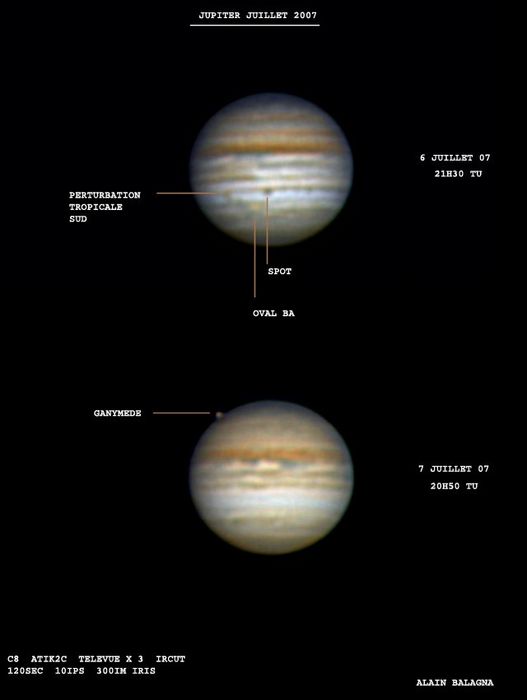 jupiter 6 et 7 juillet 2007