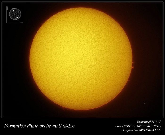 Formation arche SE 05092009 09h40 utc