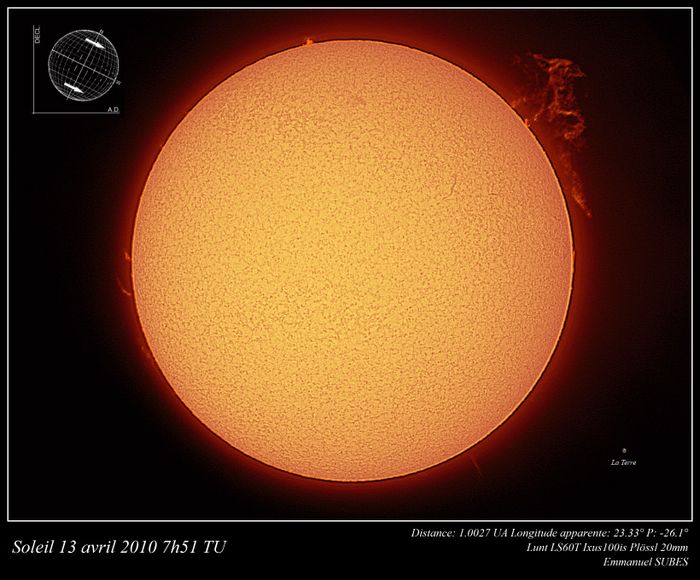 Soleil 13 avril 2010