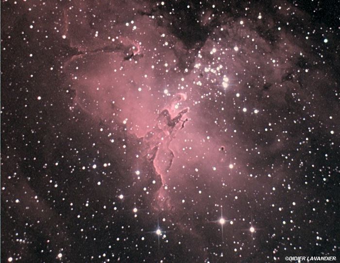 M16 - nebuleuse de l'aigle (selfguide par star 2000)
