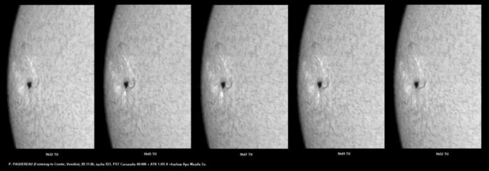 Tache 923 et flare du 09-11-06