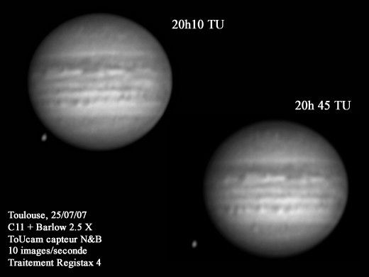 Jupiter et Ganymède (25/07/07)