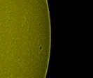 Tâche solaire, facules et limbe