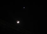 croissant de lune sous vénus