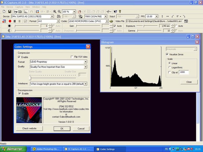 Logiciel IC Capture pour DMK