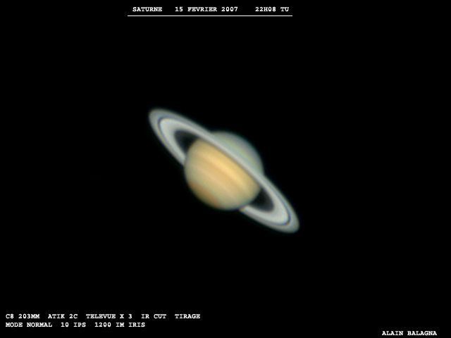 saturne le 15 fevr 2007