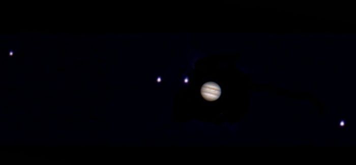 Jupiter avec satellites