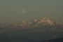 lever lune sur mont-blanc et geneve