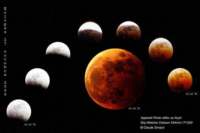 Éclipse de Lune Octobre 2004