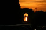 Coucher sous l'arc de triomphe..