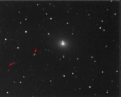 M100 avec position des autres galaxies