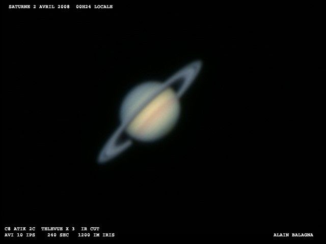 SATURNE 2 AVRIL 08     C8 203MM
