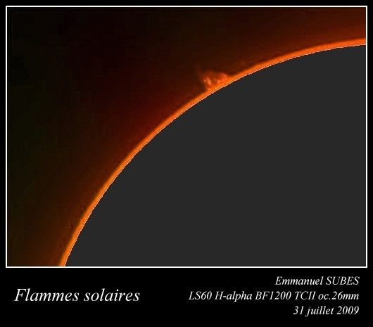 Flammes solaires