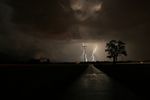 orage en campagne